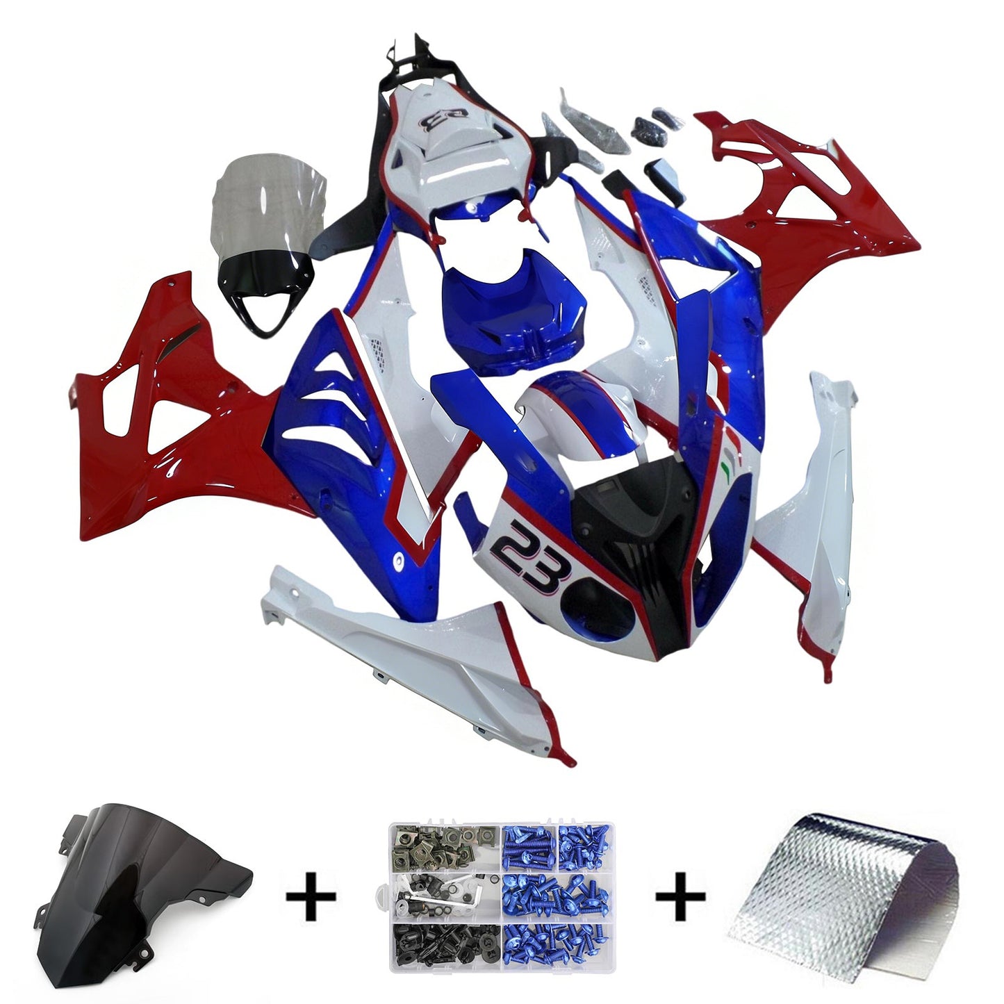 Amotopart BMW S1000RR 2015-2016 Kit Carena Carrozzeria Plastica ABS