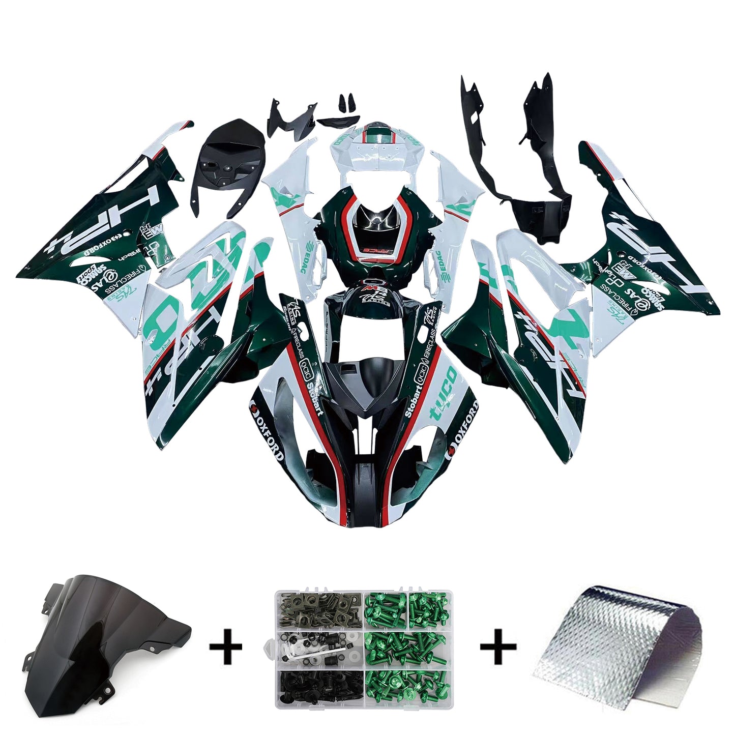 Kit di carenatura iniezione Bodywork ABS in plastica adatta per BMW S1000RR 2015-2016