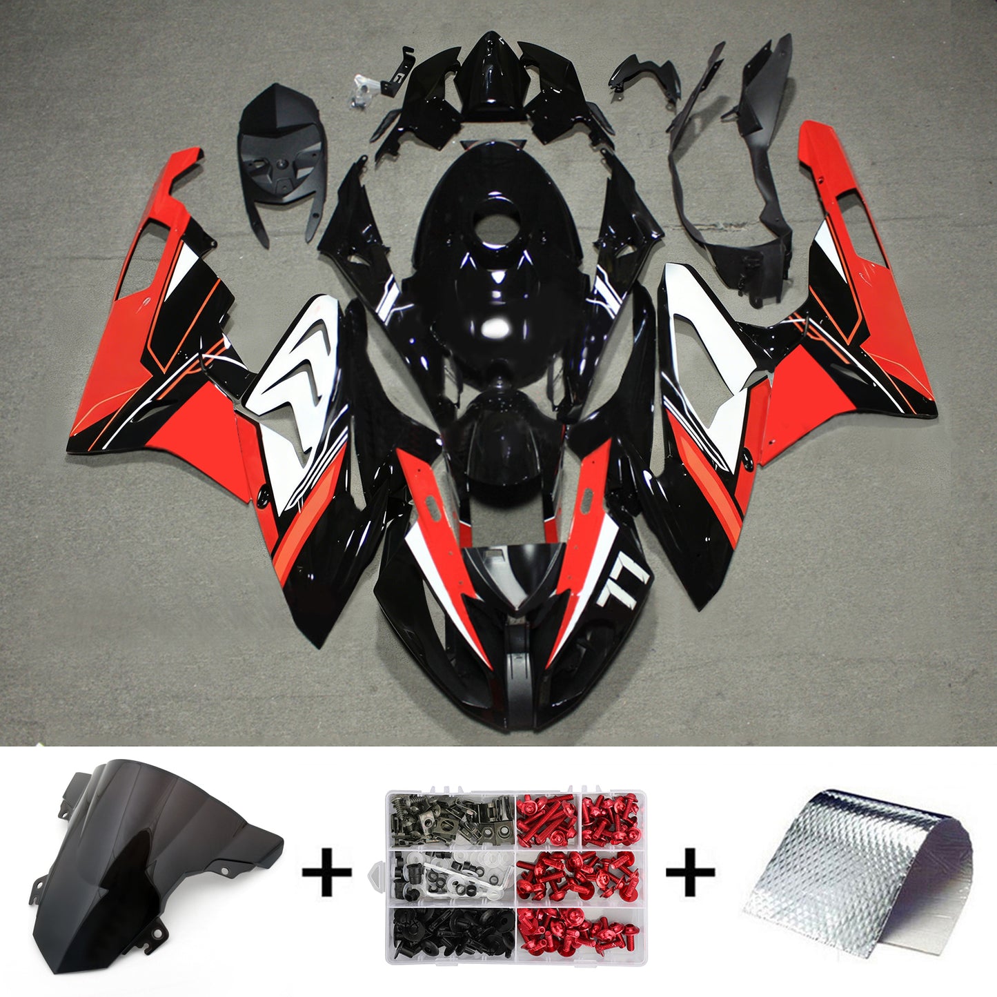 Kit carenatura iniezione BMW S1000RR 2015-2016 Carrozzeria plastica ABS