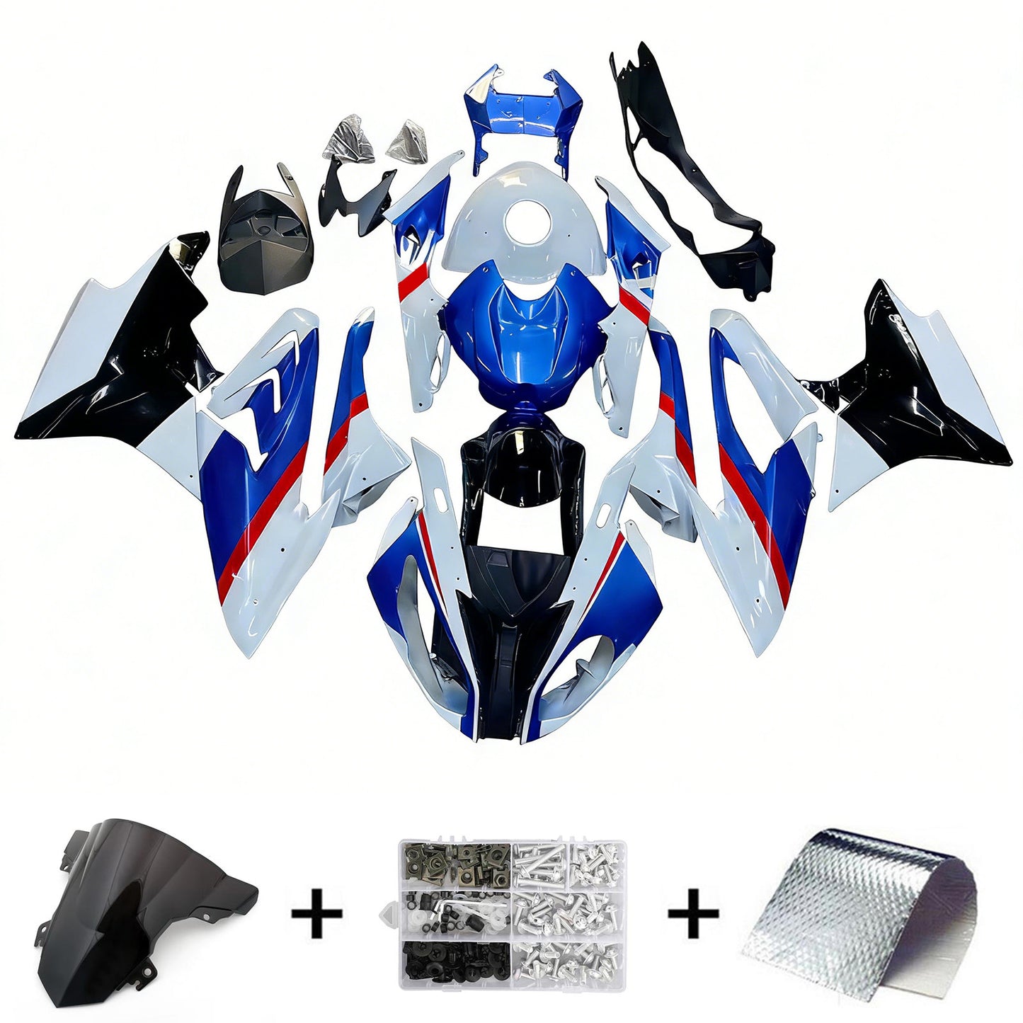 Amotopart BMW S1000RR 2017-2018 Kit Carenatura Carrozzeria Plastica ABS