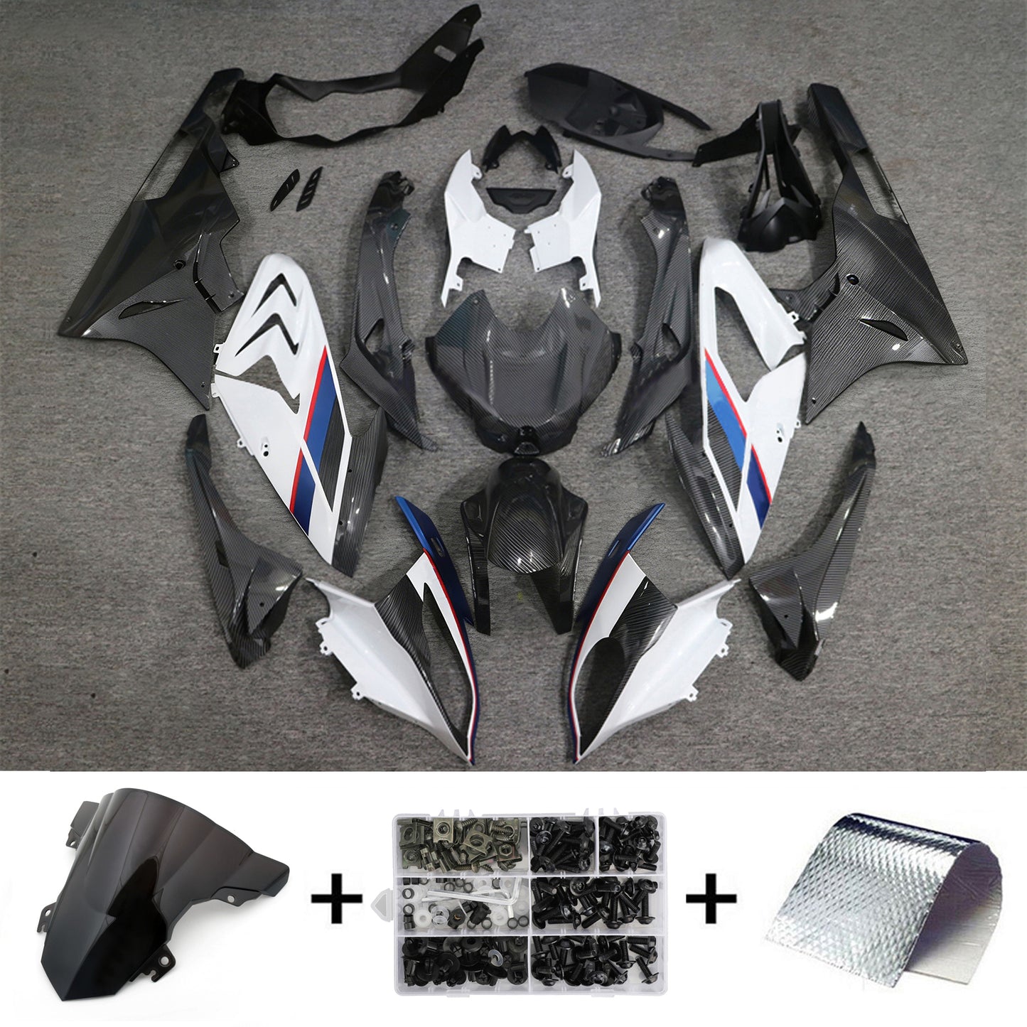 Kit carenatura iniezione BMW S1000RR 2017-2018 Carrozzeria plastica ABS