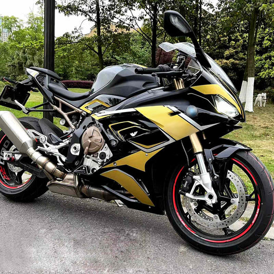 Amotopart 2019-2022 BMW S1000RR/M1000RR Kit di corse nere oro