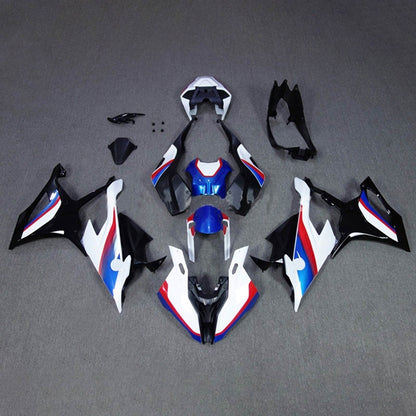 Amotopart 2019-2022 BMW S1000RR/M1000RR Kit di deposito bianco blu bianco