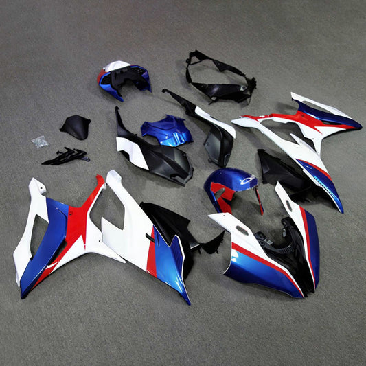 Amotopart 2019-2022 BMW S1000RR/M1000RR White Blue Red Racing Kit Kit