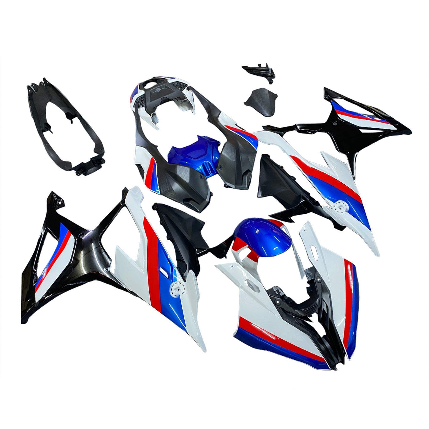 Amotopart 2019-2022 BMW S1000RR/M1000RR Kit di deposito di corse bianche