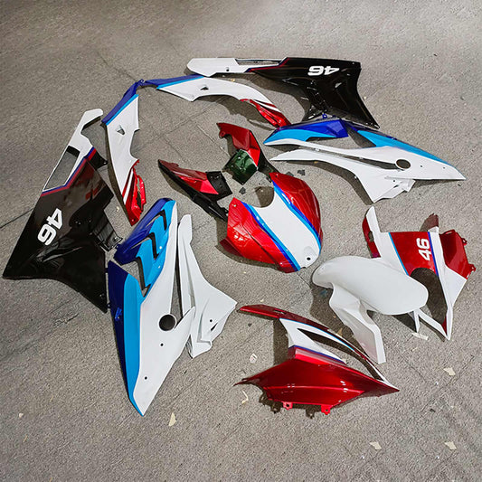 Amotopart 2019-2022 BMW S1000RR/M1000RR Red White Blue Racing Racing Kit