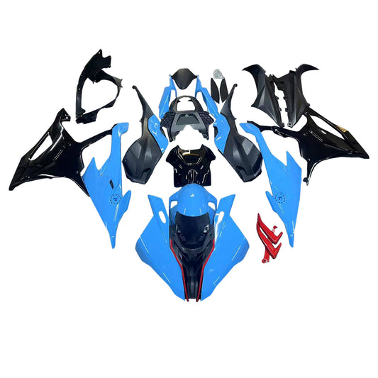 Amotopart 2019-2022 BMW S1000RR/M1000RR Kit di corse ciano nero