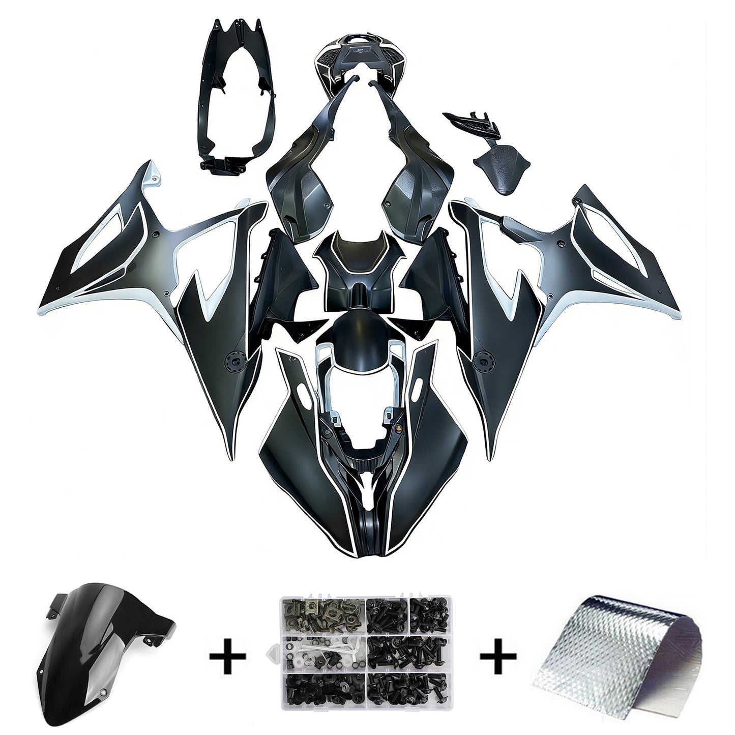 Amotopart BMW M1000RR S1000RR 2019-2022 Kit Carenatura Carrozzeria Plastica ABS