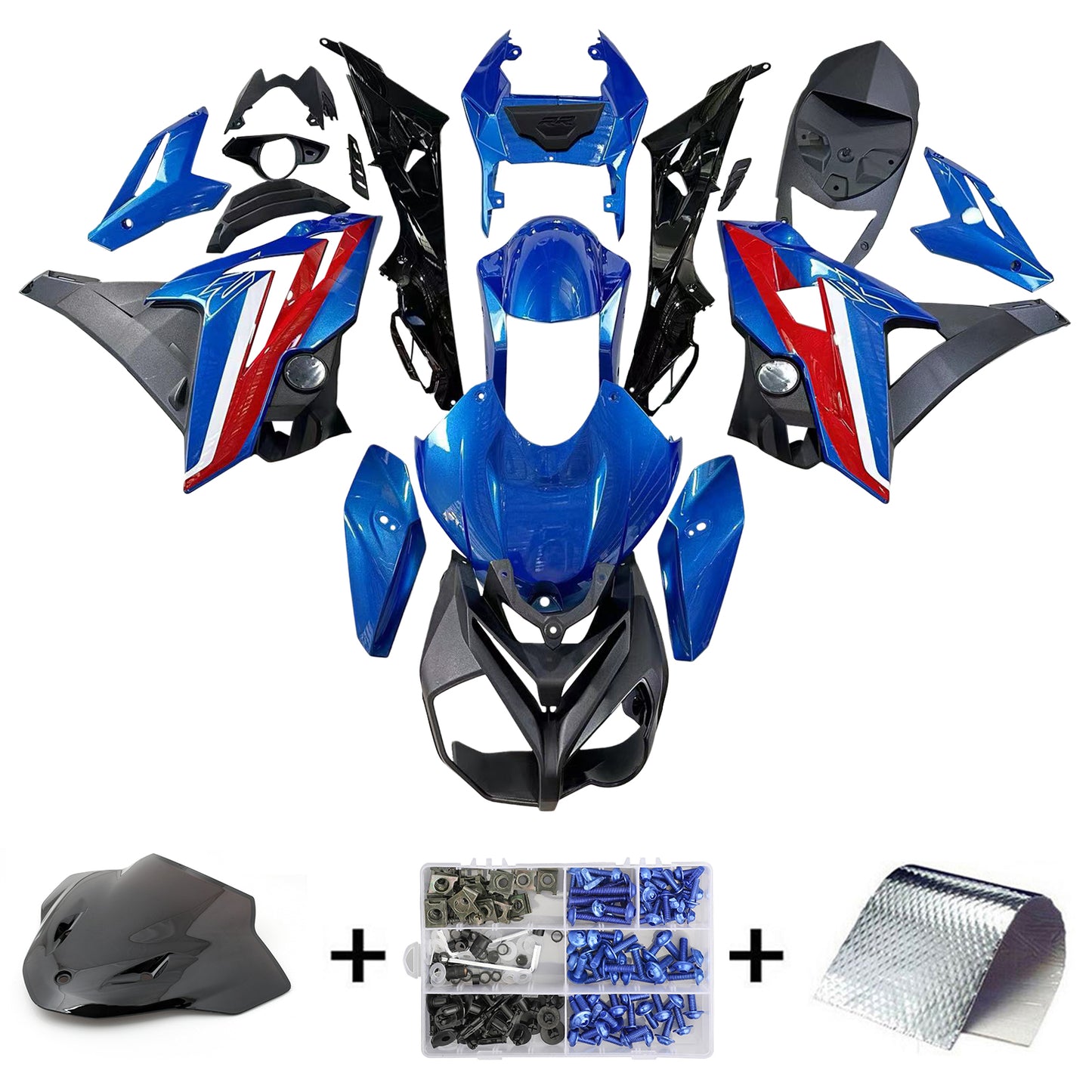 Amotopart Kit Carena BMW S1000R 2014-2017 Carrozzeria Plastica ABS
