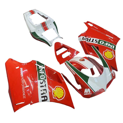 Carene per Ducati 996 Rosso Bianco Infostrada Racing 1996-2002 Generico