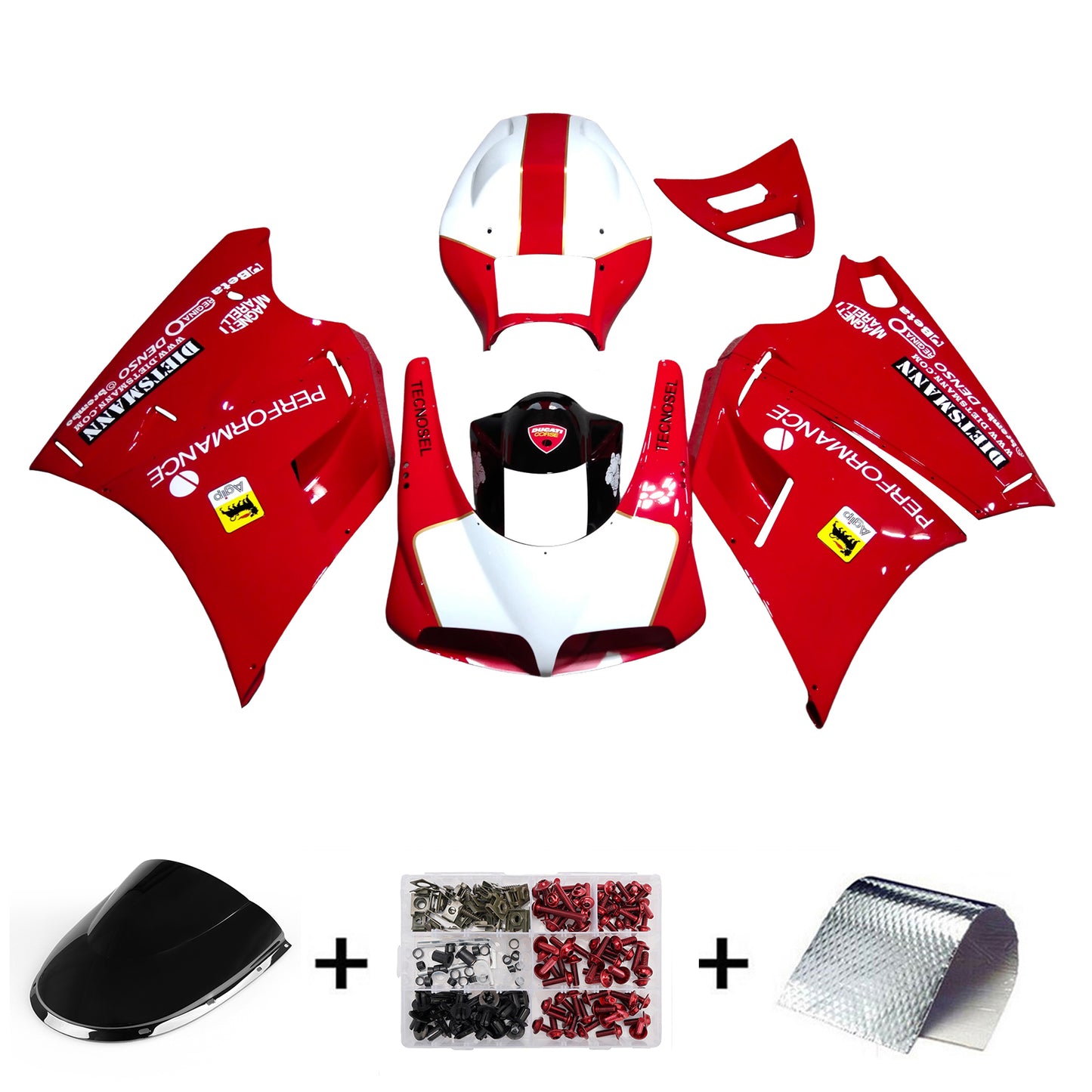 Carenatura Kit Carrozzeria ABS fit Per Ducati 996 748 1996-2002 Generico