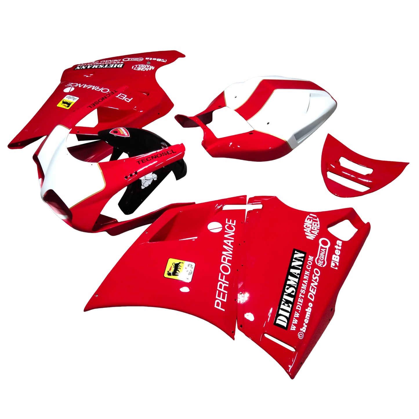 Carenatura Kit Carrozzeria ABS fit Per Ducati 996 748 1996-2002 Generico