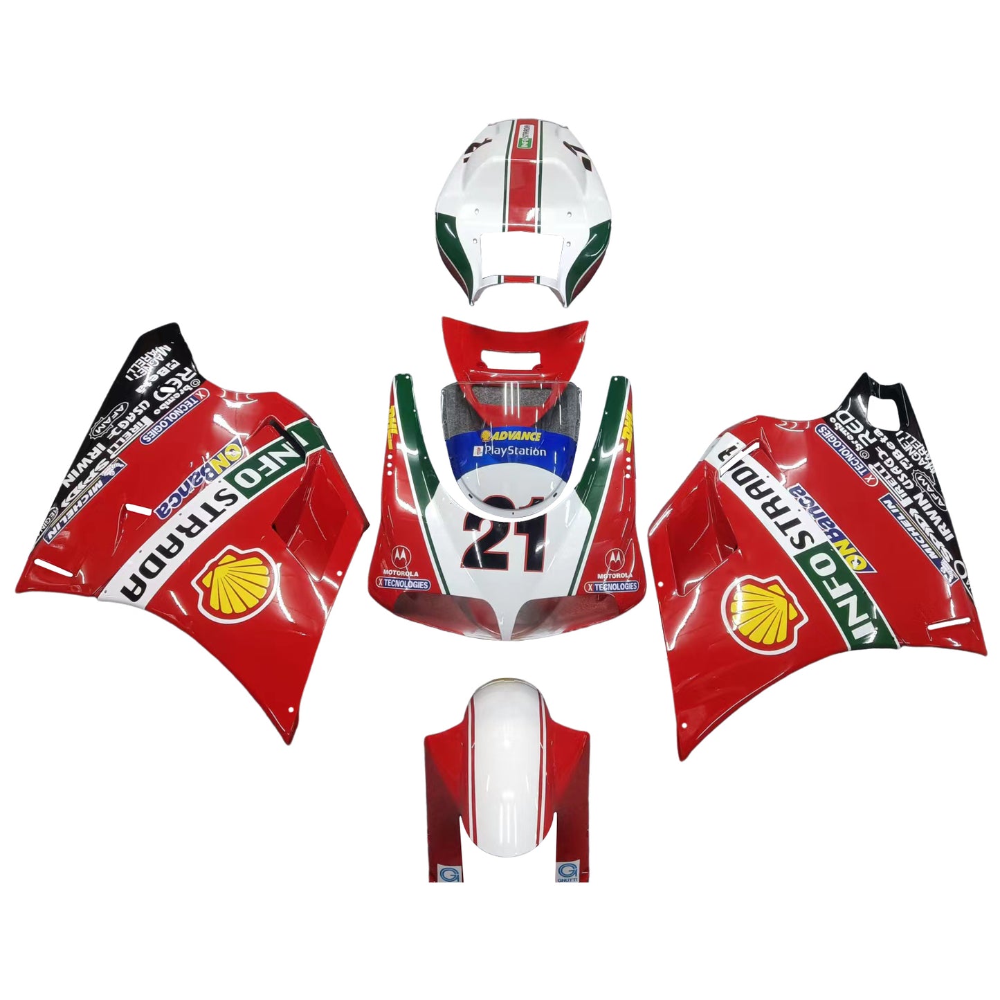 Carenatura Kit Carrozzeria ABS fit Per Ducati 996 748 1996-2002 Generico