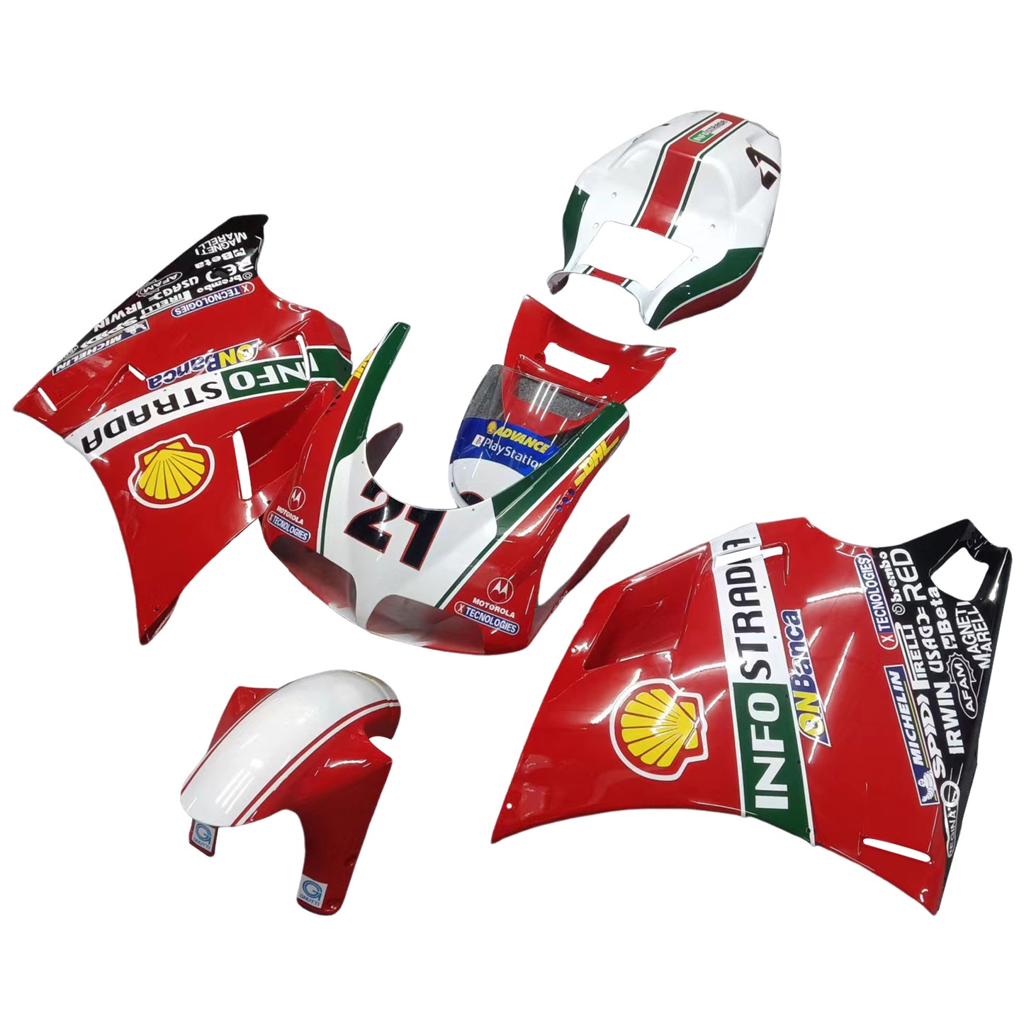 Carenatura Kit Carrozzeria ABS fit Per Ducati 996 748 1996-2002 Generico