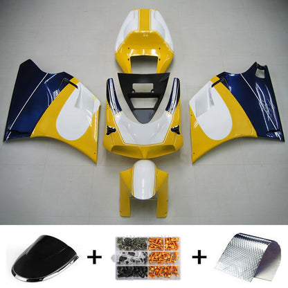 Amotopart Ducati 1996-2002 996/748 kit di carenatura blu giallo