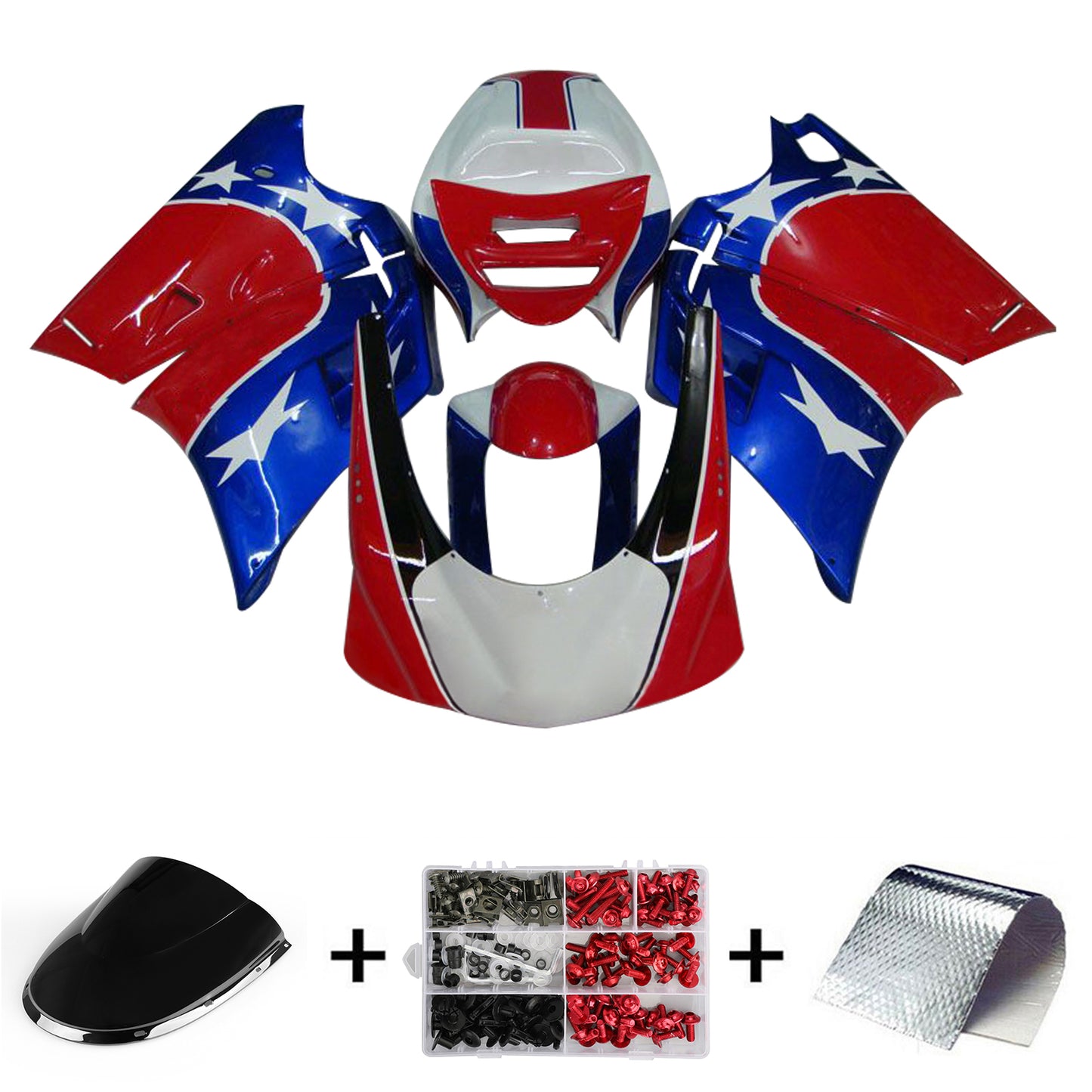 Amotopart Ducati 996 748 1996-2002 Kit Carena Carrozzeria ABS