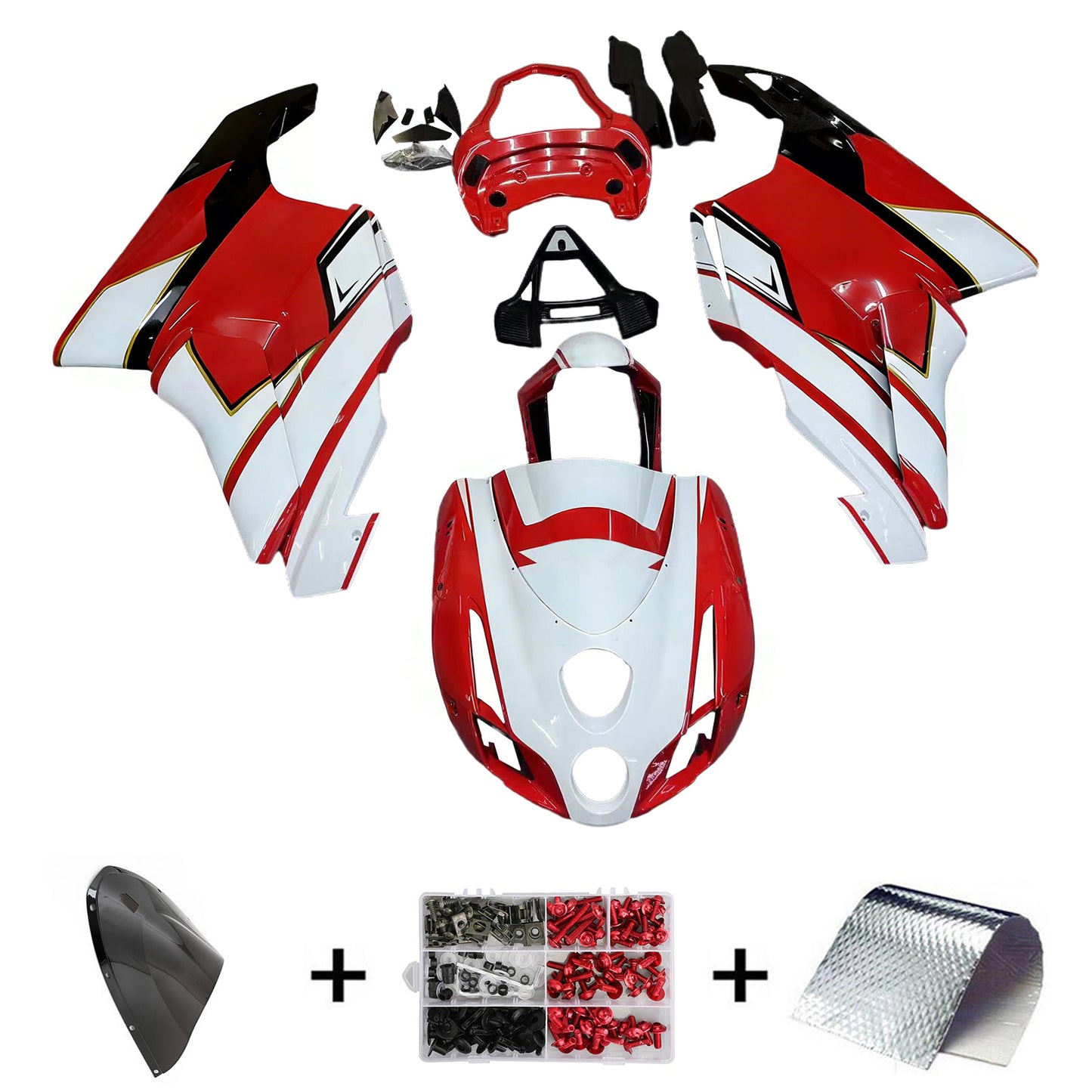 Amotopart Ducati 999 749 2003 2004 Kit Carena Carrozzeria ABS