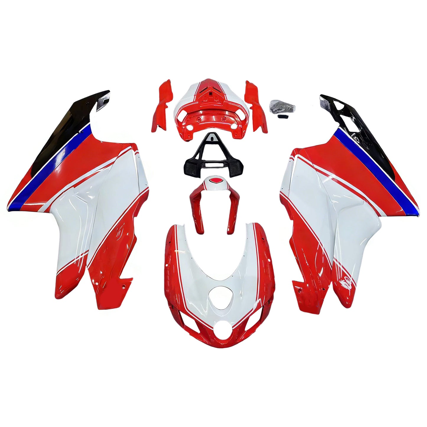 Amotopart Ducati 2005-2006 999/749 Kit di carenatura bianca mix rossa