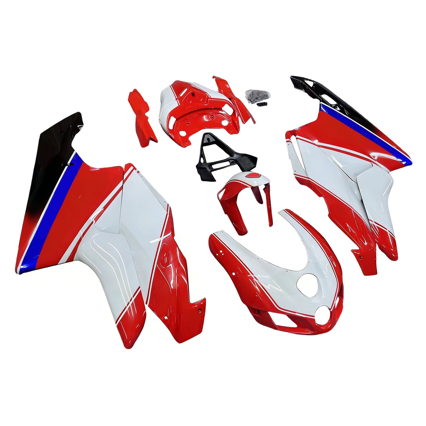 Amotopart Ducati 2005-2006 999/749 Kit di carenatura bianca mix rossa