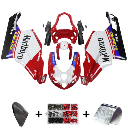 Amotopart Ducati 2005-2006 999/749 Kit di rivestimento rosso Wei? Es