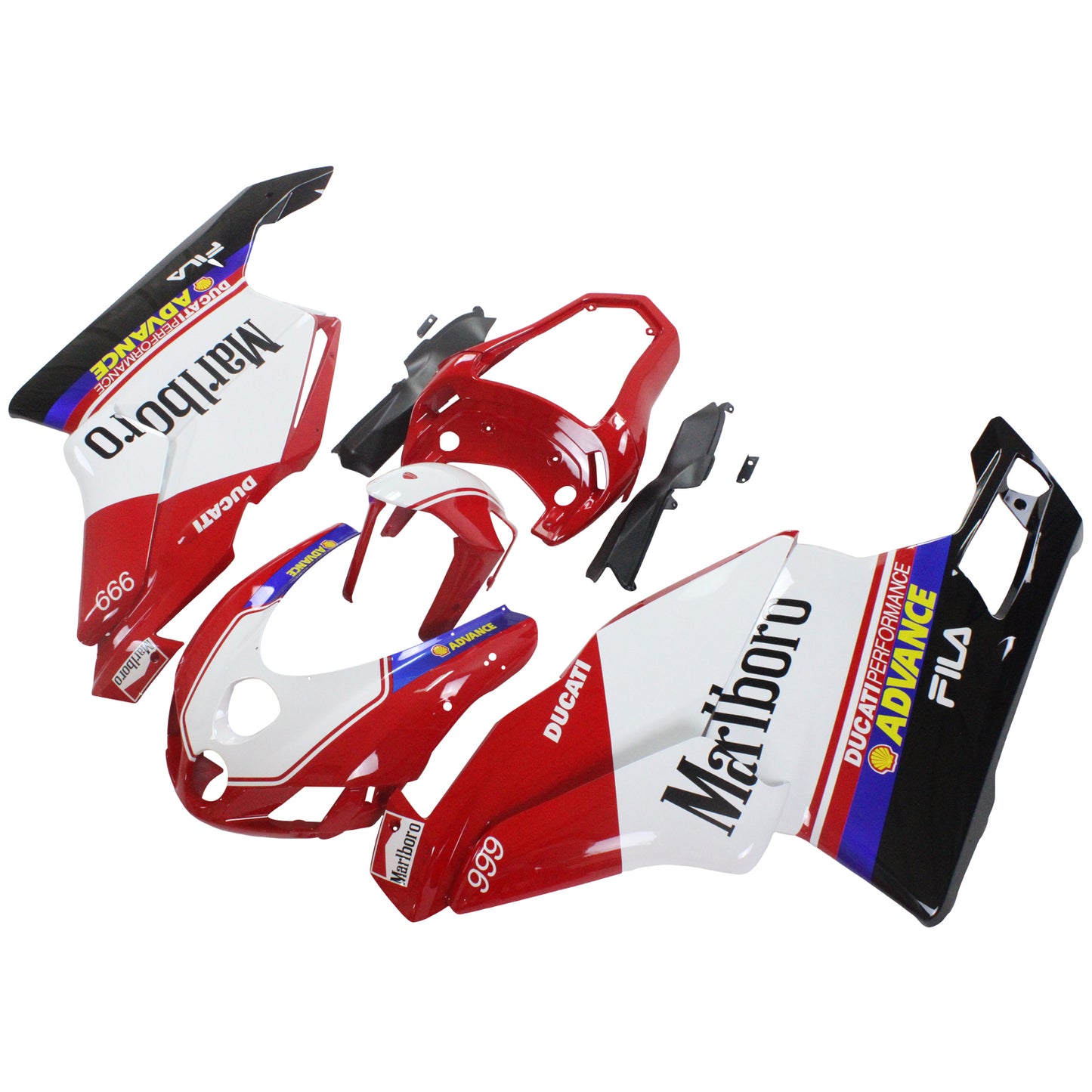 Amotopart Ducati 2005-2006 999/749 Kit di rivestimento rosso Wei? Es