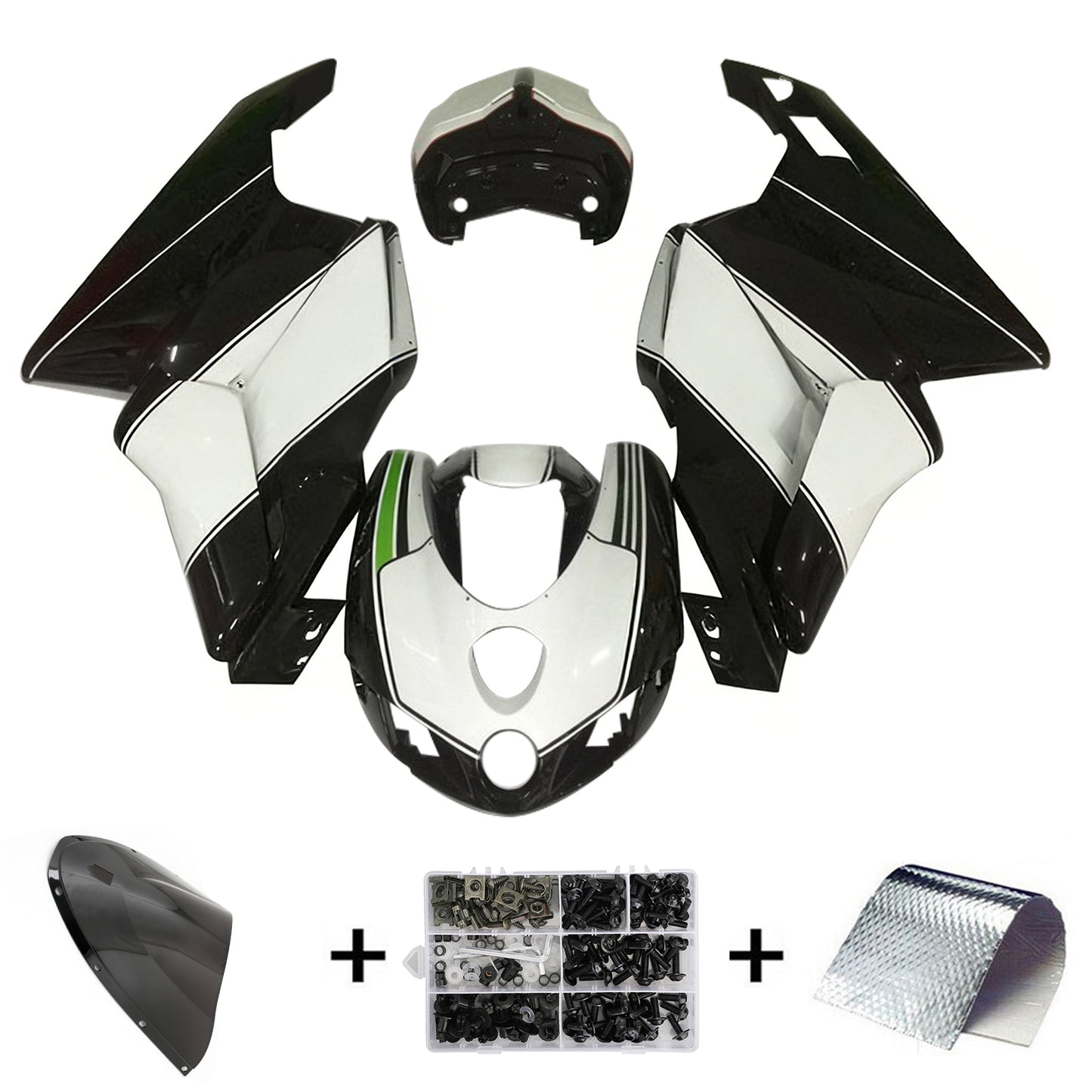 Amotopart Ducati 999 749 2005 2006 Carena Kit Carrozzeria ABS