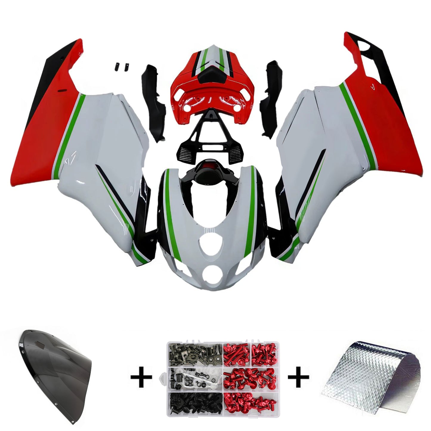 Amotopart Ducati 999 749 2005 2006 Carena Kit Carrozzeria ABS