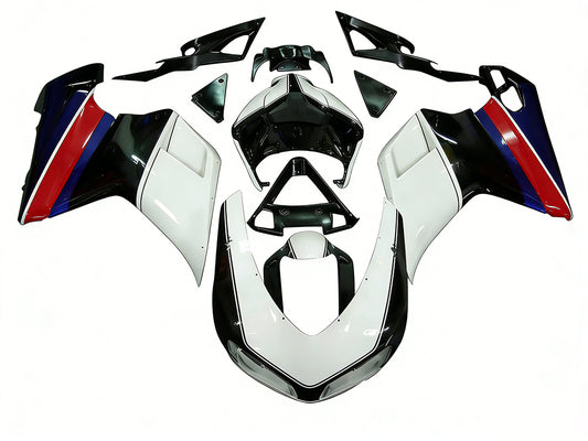 Carene 2007-2012 Ducati 1098 1198 848 Bianco &amp; Nero 1098s Generico