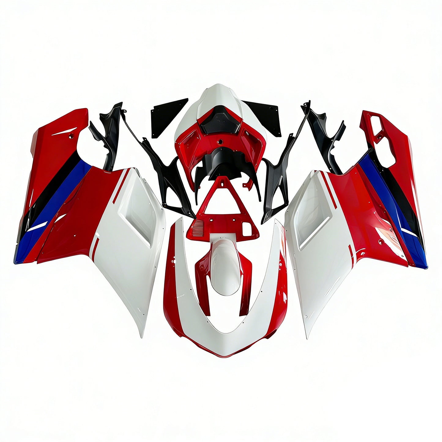 Ducati 1098/1198/848 2007-2012 Rosso Xerox Carrozzeria Carenatura ABS Stampaggio ad Iniezione 7# Generico