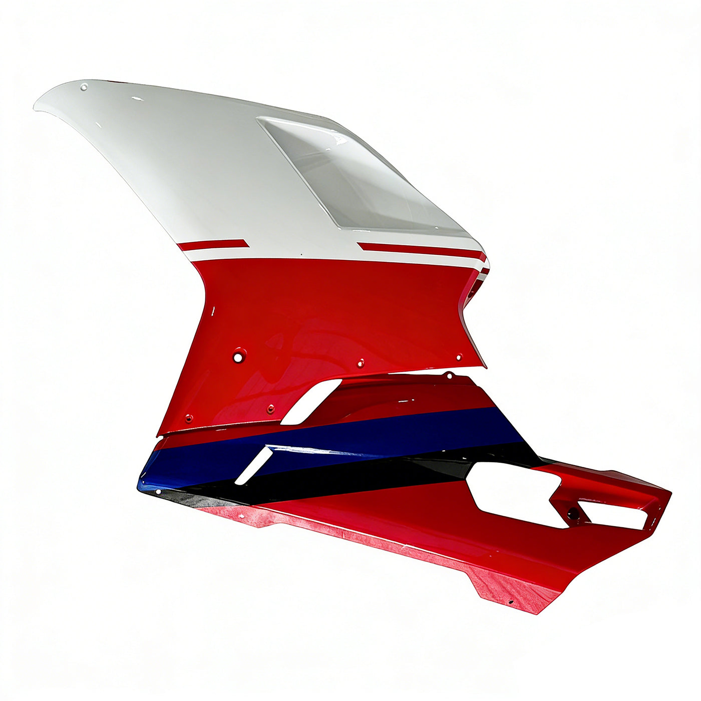 Carene per 2007-2012 Ducati 1098 1198 848 Bianco e Rosso Xerox Generico