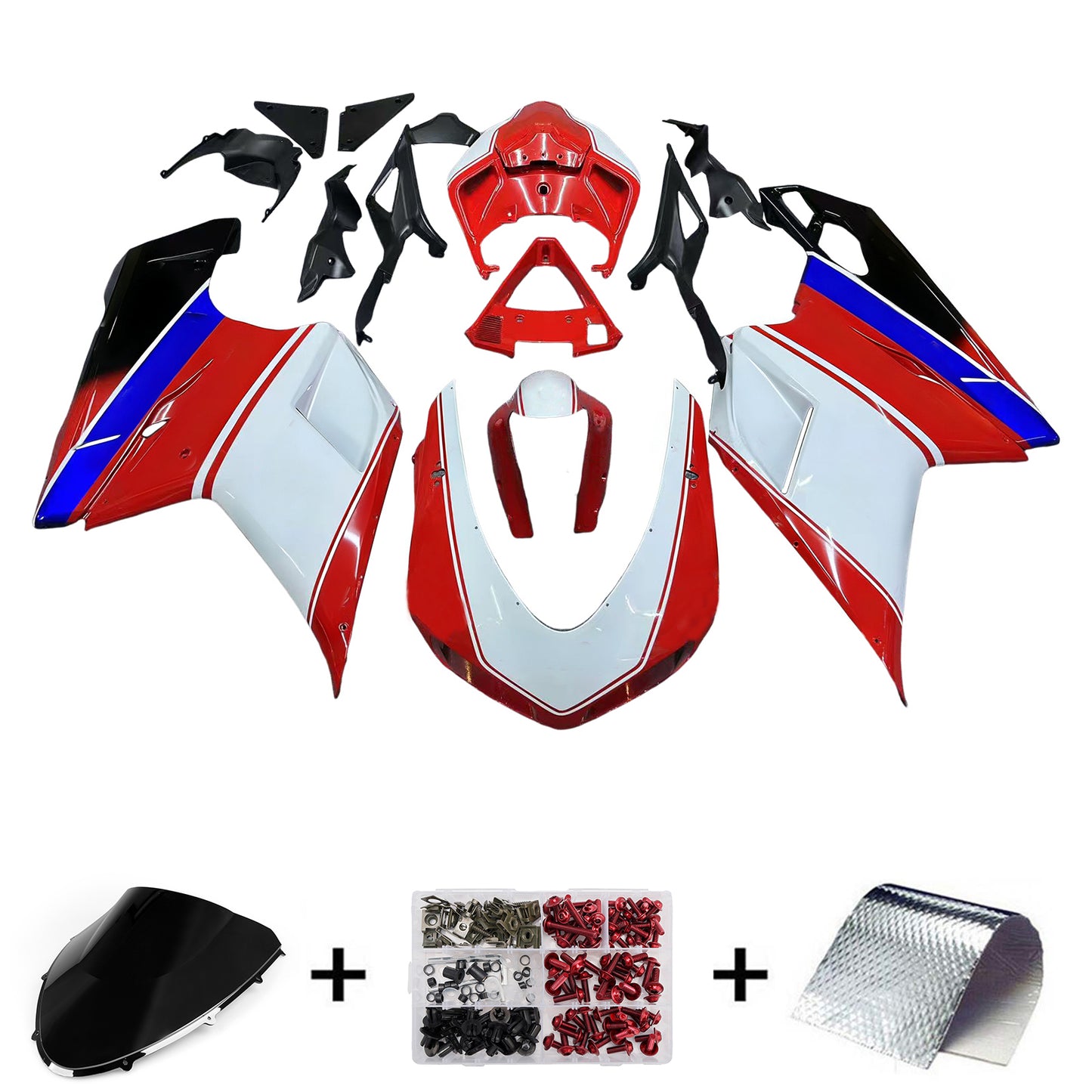 Ducati 1098/1198/848 2007-2012 Carrozzeria Carenatura ABS Stampo iniezione 9# Generico