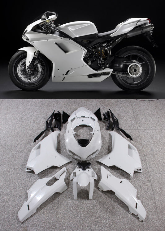 Ducati 1098/1198/848 2007-2012 Bianco Carrozzeria Carenatura ABS Stampo Iniezione 13# Generico