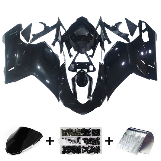 Ducati 1098/1198/848 2007-2012 Nero Carrozzeria Carenatura ABS Stampo ad iniezione 14# Generico