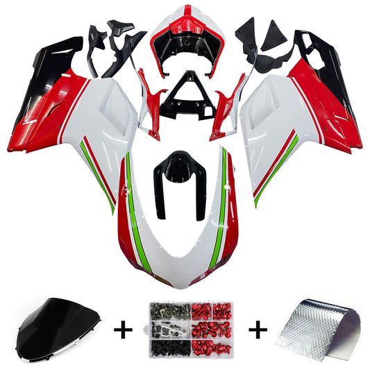 Amotopart 2007-2011 Ducati 1098 1198 848 Kit di paura bianco rosso