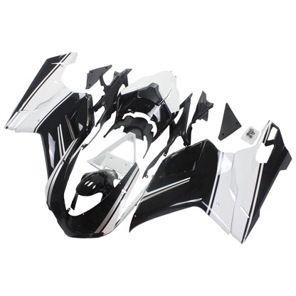 Amotopart Ducati 2007-2011 1098/1198/848 kit di carenatura bianca mix nera
