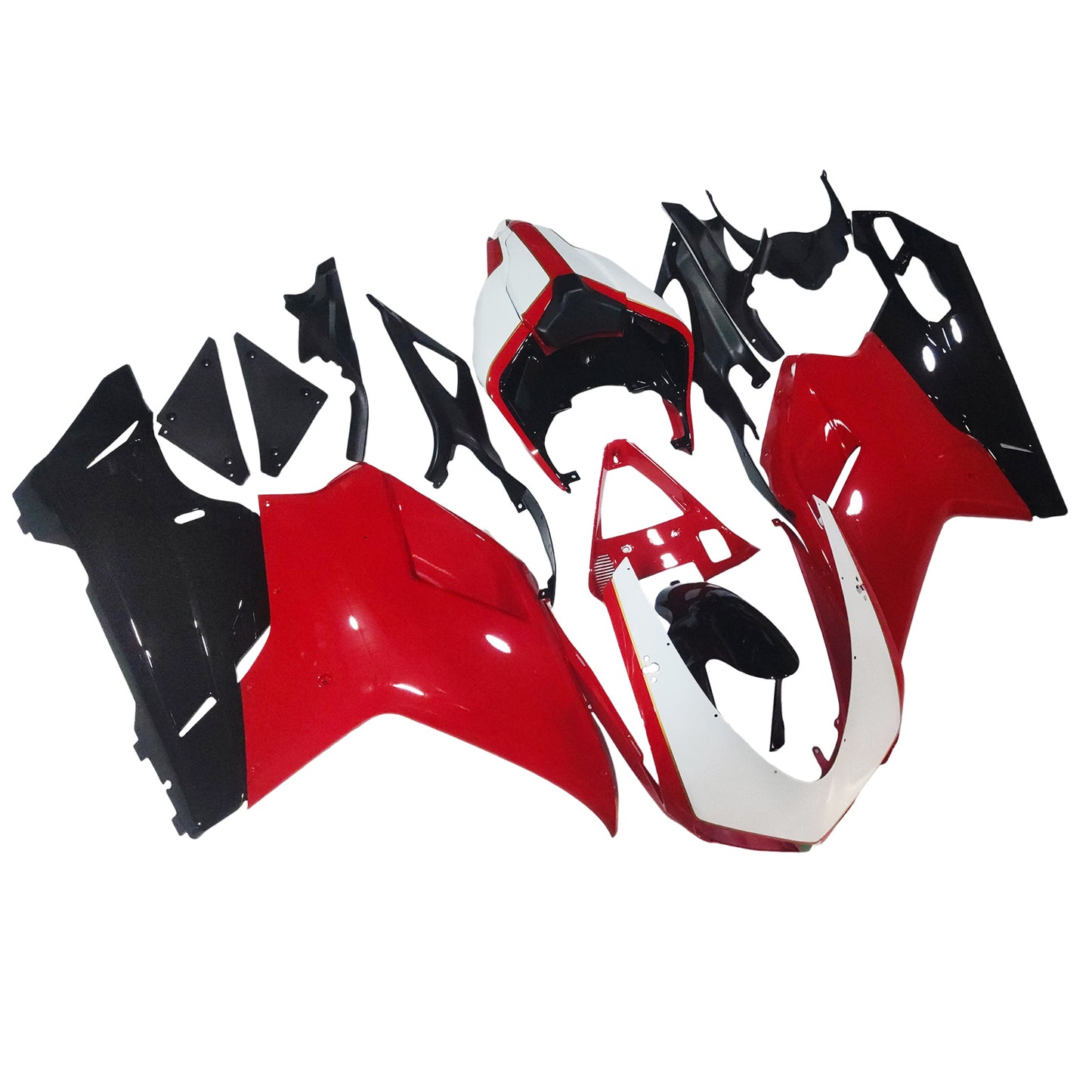 Amotopart Ducati 2007-2011 1098/1198/848 kit di rivestimento rosso nero
