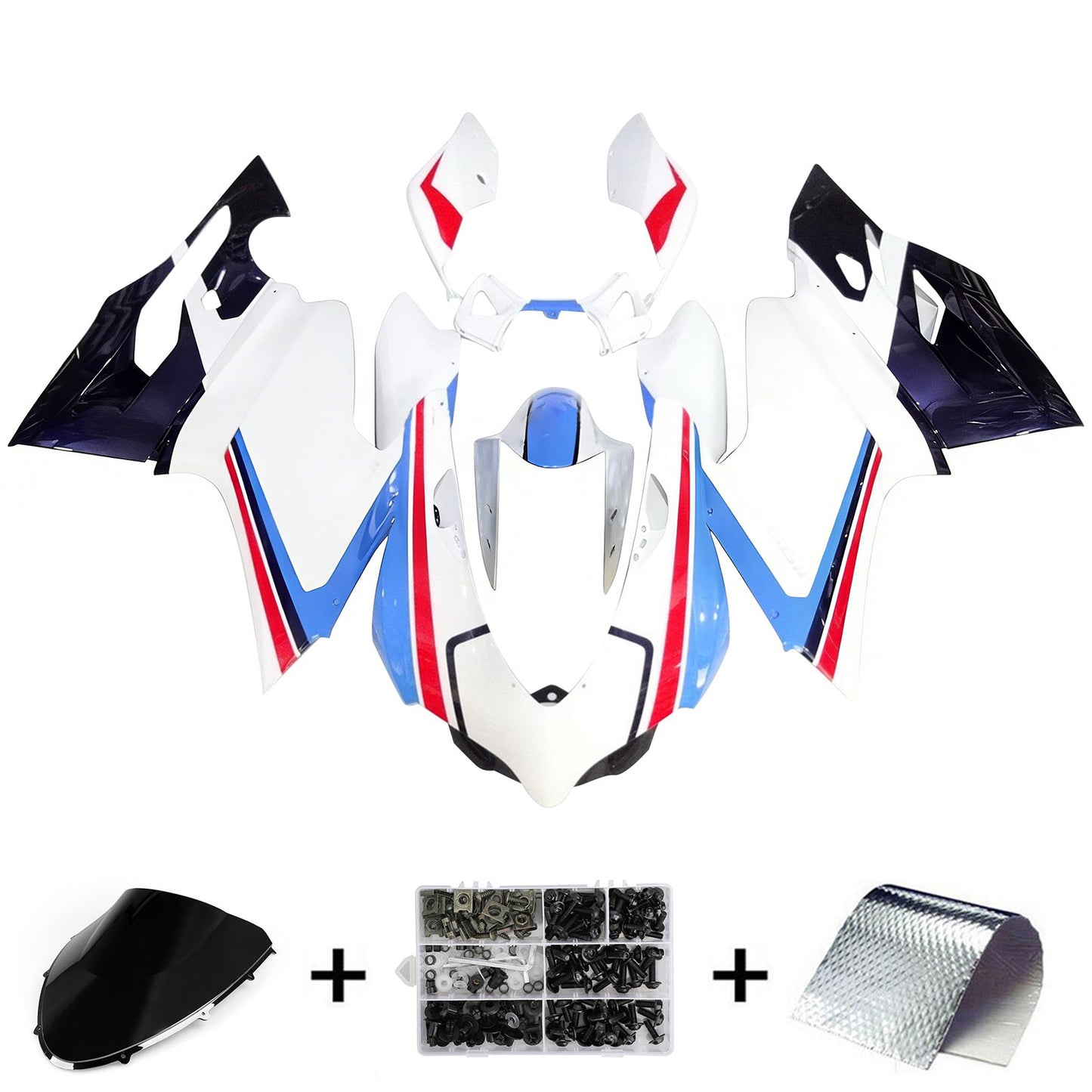 Amotopart Ducati 1098 1198 848 2007-2011 Kit carena Carrozzeria ABS