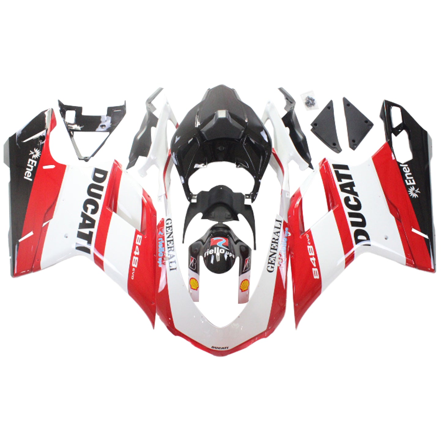 Ducati 1098 1198 848 2007-2011 Kit carena Carrozzeria ABS