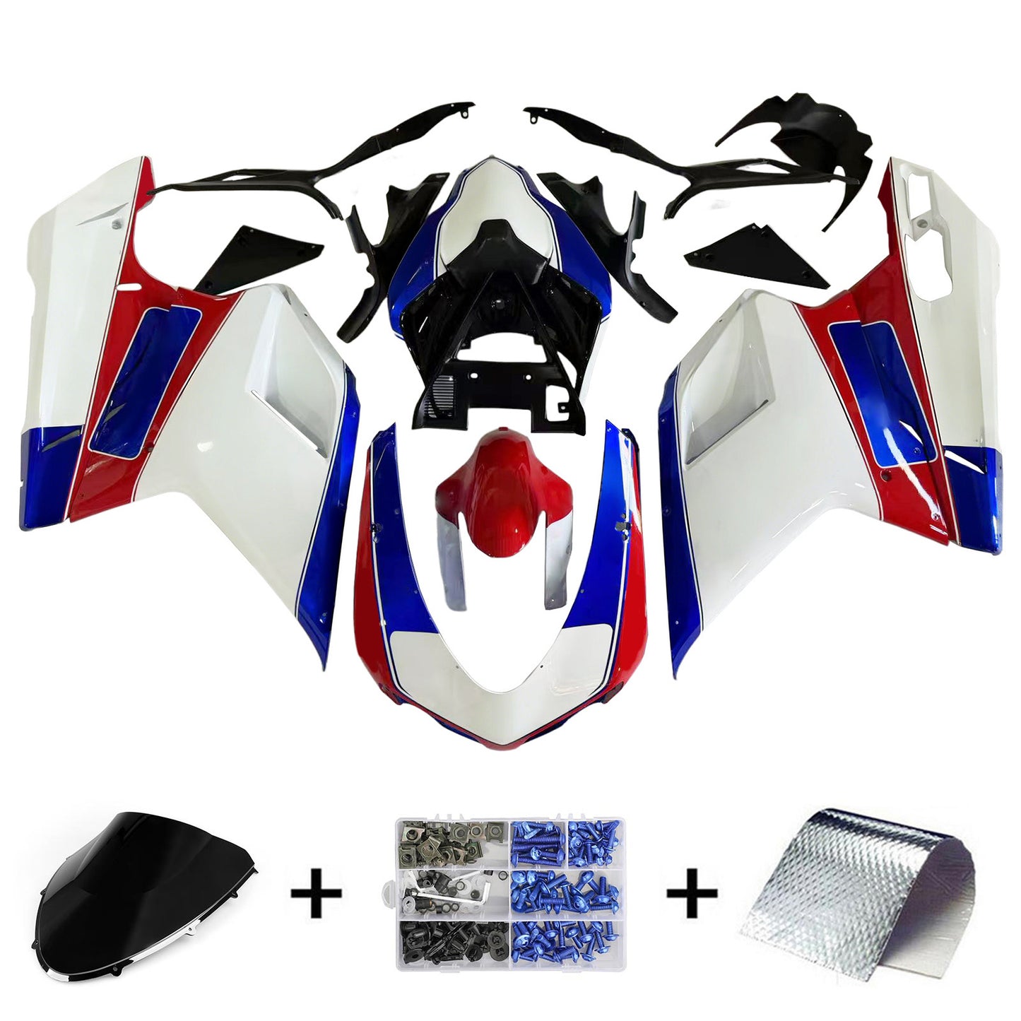 Ducati 1098 1198 848 2007-2011 Kit carena Carrozzeria ABS