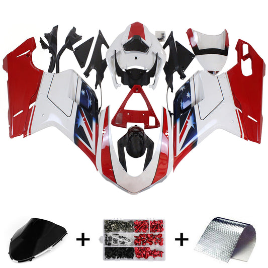 Amotopart Ducati 1098 1198 848 2007-2011 Kit carena Carrozzeria ABS