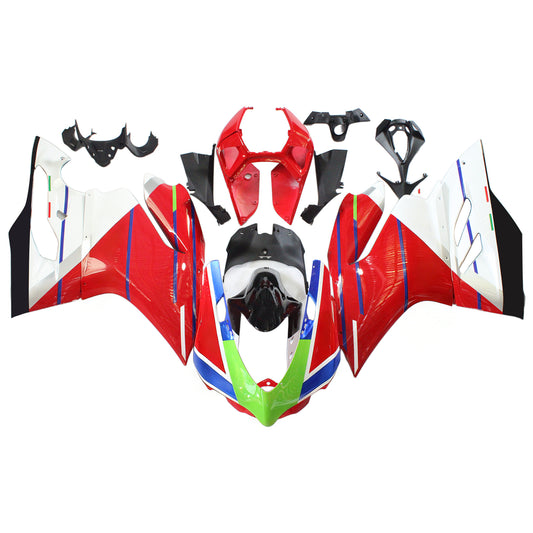 Amotopart Ducati 2012-2015 1199 Red Blue Line Abzlingkit