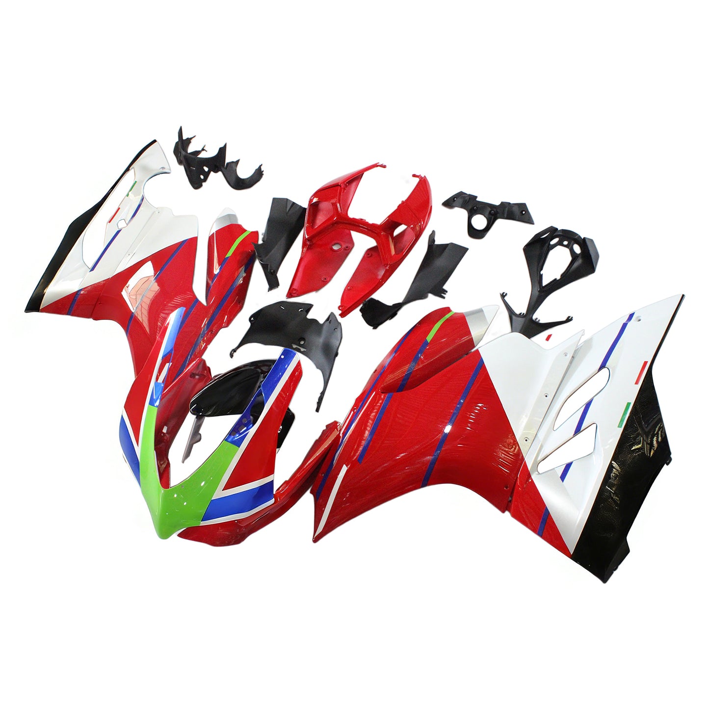 Amotopart Ducati 2012-2015 1199 Red Blue Line Abzlingkit