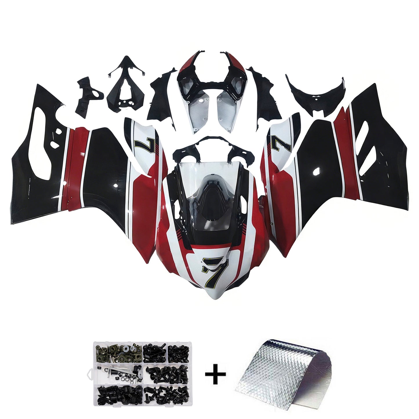 Amotopart Ducati 1199 2012-2015 Kit Carena Carrozzeria Plastica ABS