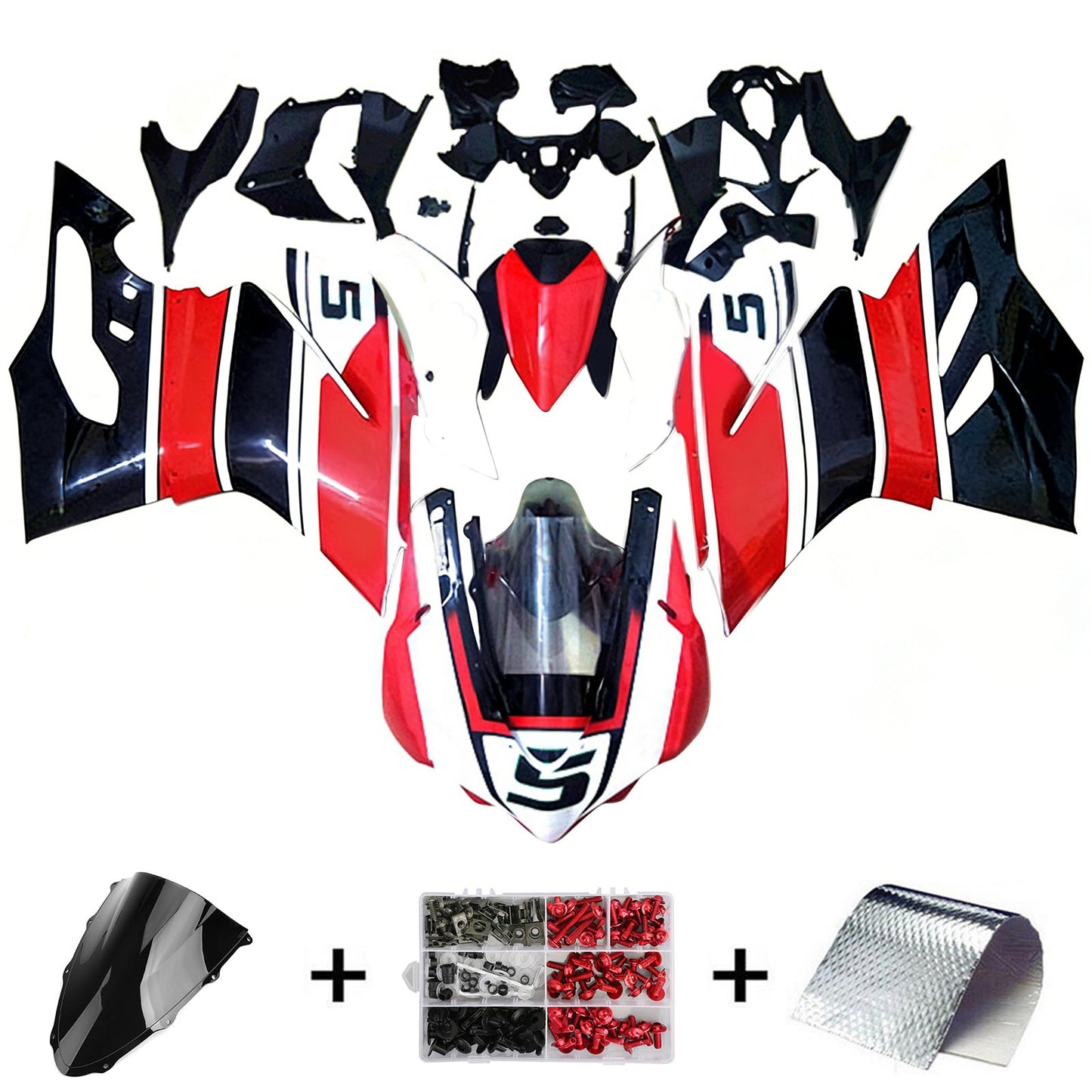 Amotopart Ducati 1299 2015-2020 Kit carena Carrozzeria Plastica ABS