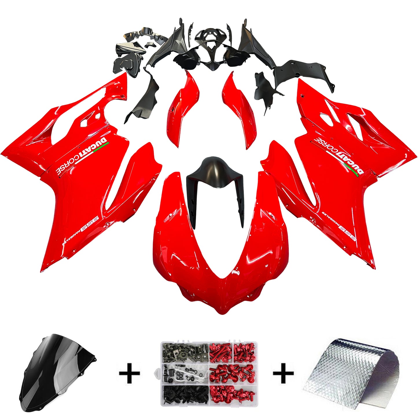 Amotopart Ducati 1299 959 2015-2020 Kit carena Carrozzeria Plastica ABS