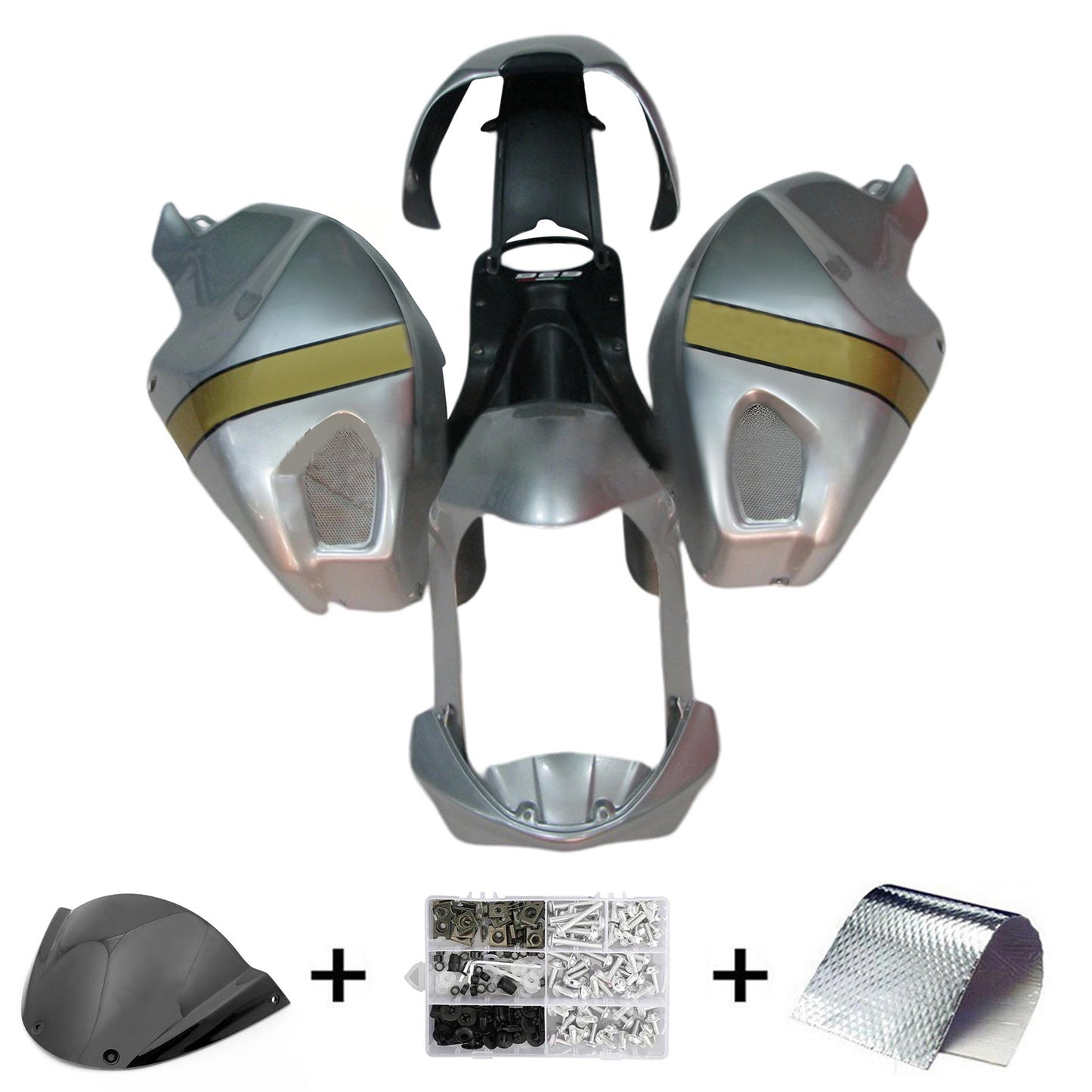 Amotopart Ducati Monster 696 796 1100 S EVO tutti gli anni Kit Carena Carrozzeria
