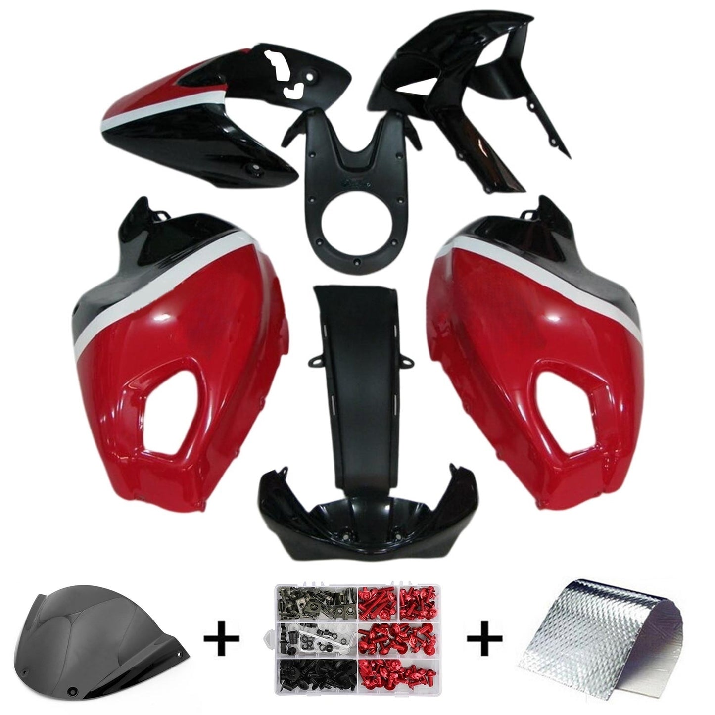 Amotopart Ducati Monster 696 796 1100 S EVO tutti gli anni Kit Carena Carrozzeria