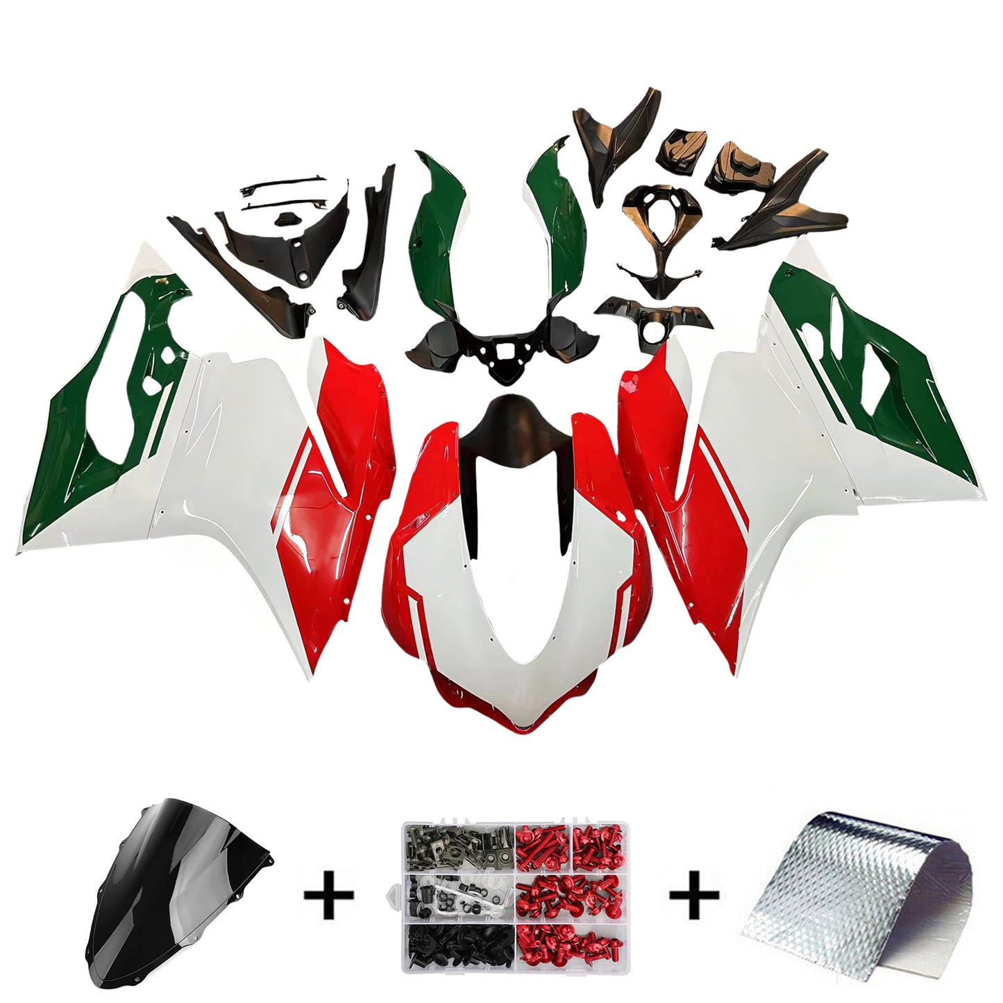 Kit di carenatura iniezione ABS di plastica adatta per Ducati 959 2015-2020