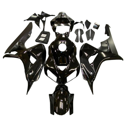 Kit Carenatura Nero Lucido Carrozzeria ABS adatto per Honda CBR1000RR 2006 2007 Generico