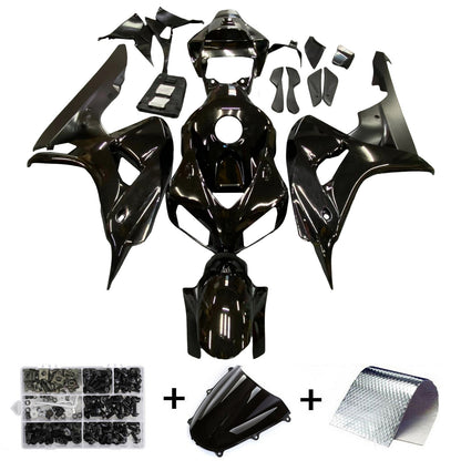 Kit Carenatura Nero Lucido Carrozzeria ABS adatto per Honda CBR1000RR 2006 2007 Generico